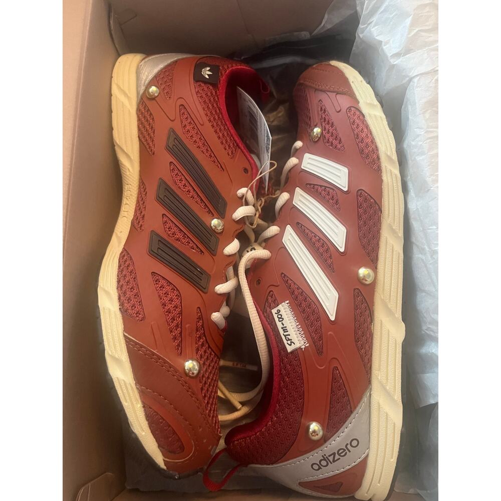 NEW ADIDAS Adizero PR SFTM Men's 9 HP3522 Red/White - Picture 8 of 10